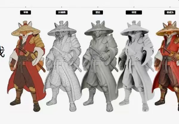 图片[3]1Li-Digital Art Education完整AI辅助3D建模全流程：从创意到游戏可用角色资产制作大师课1Li-Digital Art Education1Li