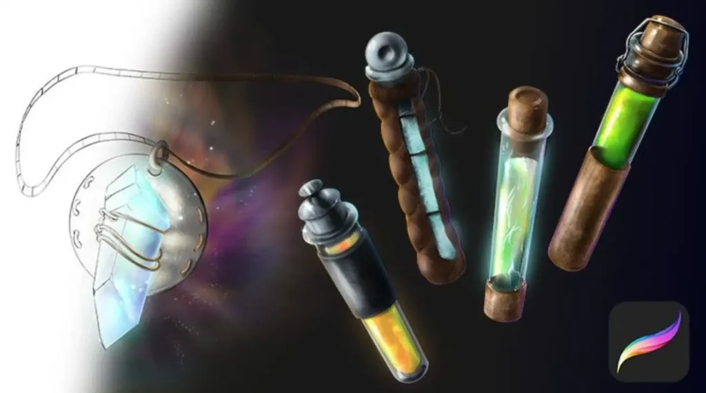 Udemy – Procreate游戏概念艺术绘画1Li-Digital Art Education1Li