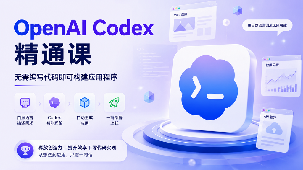 OpenAI Codex 精通课：无需编写代码即可构建应用程序1Li-Digital Art Education1Li